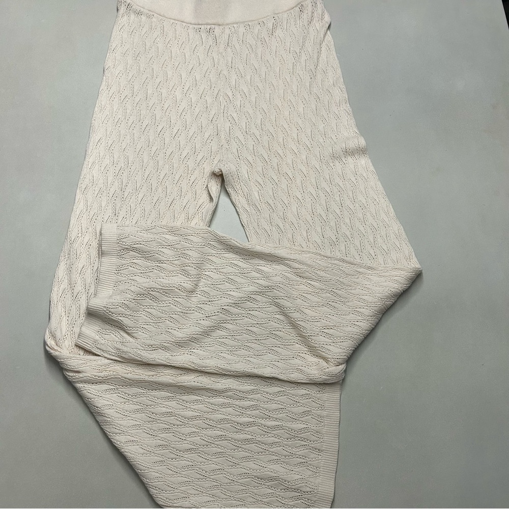 Selected Femme Cream Knit Pants , Size M NWT - Picture 10 of 15